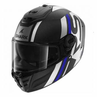 Casco Shark Spartan RS Carbon Shawn Matt Carbon Blue