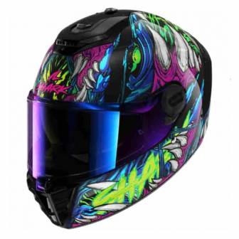 Casco Shark Spartan RS Shaytan Black Green Violet