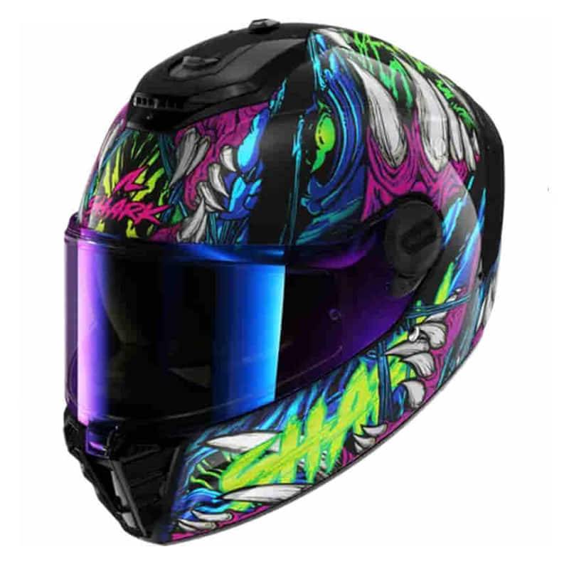 Casco Shark Spartan RS Shaytan Black Green Violet