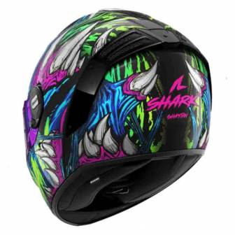 Casco Shark Spartan RS Shaytan Black Green Violet