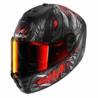 Casco Shark Spartan RS Shaytan Matt Black Red