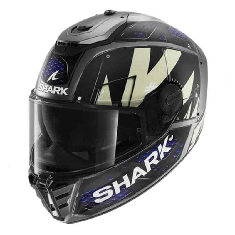 Casco Shark Spartan RS Stingrey Matt Anthracite Blue