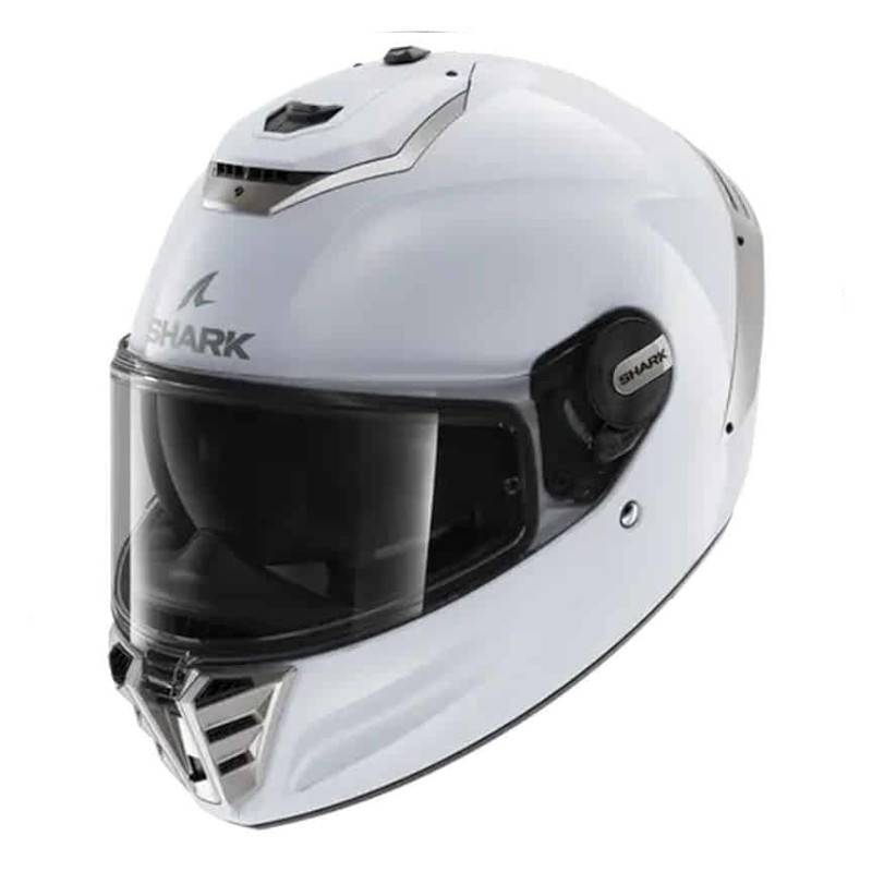 Casco Shark Spartan RS Blank White Silver Glossy