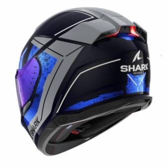 Casco Shark Skwal i3 Rhad Blue Chrom Silver