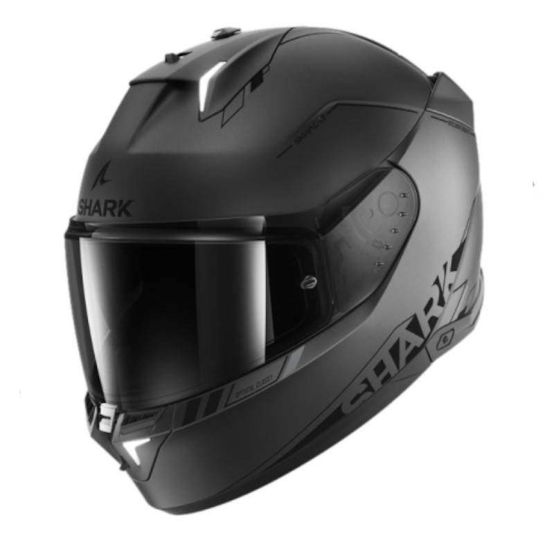 Casco Shark Skwal i3 Blank SP Matt Anthracite Black Silver