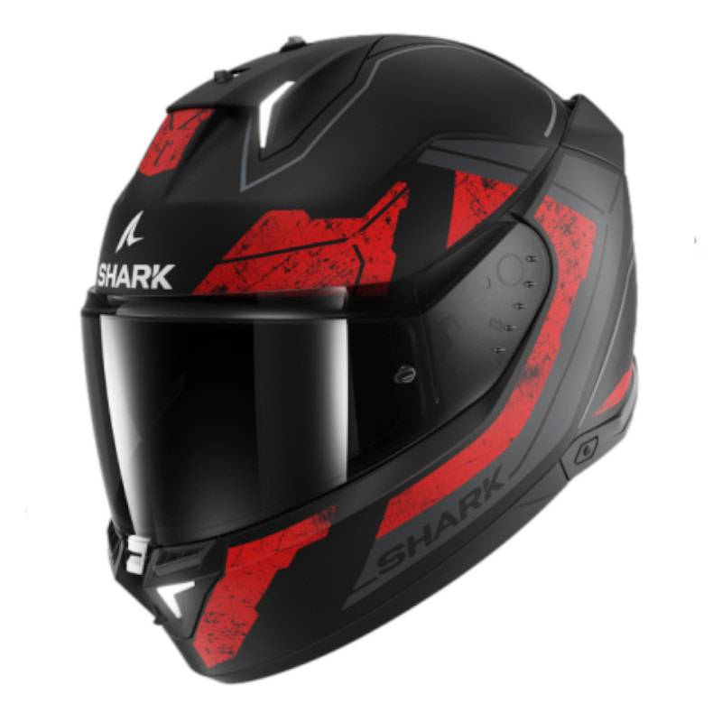 Casco Shark Skwal i3 Rhad Matt Black Chrom Red