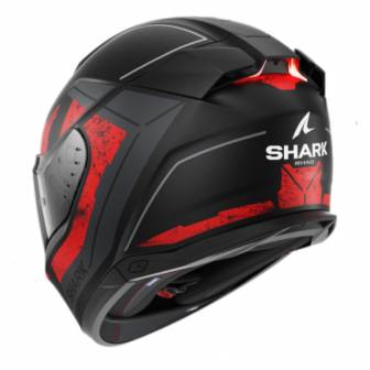 Casco Shark Skwal i3 Rhad Matt Black Chrom Red