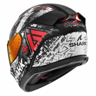 Casco Shark Skwal i3 Hellcat Matt Black Chrom Red