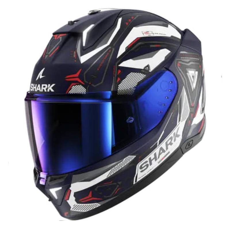 Casco Shark Skwal i3 Linik Matt Blue White Red