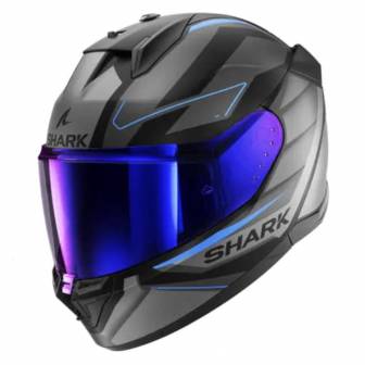 Casco Shark D-Skwal 3 Sizler Matt Black Anthracite Blue