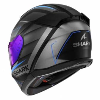 Casco Shark D-Skwal 3 Sizler Matt Black Anthracite Blue