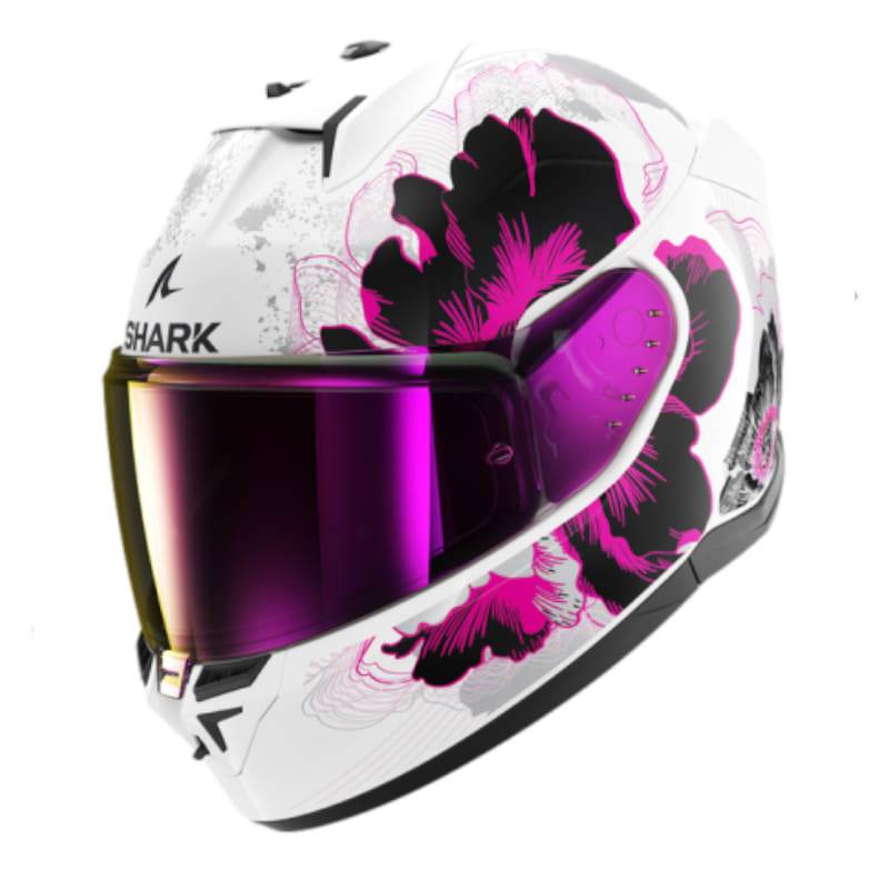 Casco Shark D-Skwal 3 Mayfer White Violet Anthracite