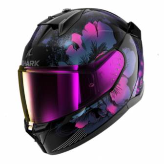 Casco Shark D-Skwal 3 Mayfer Matt Black Violet Anthracite