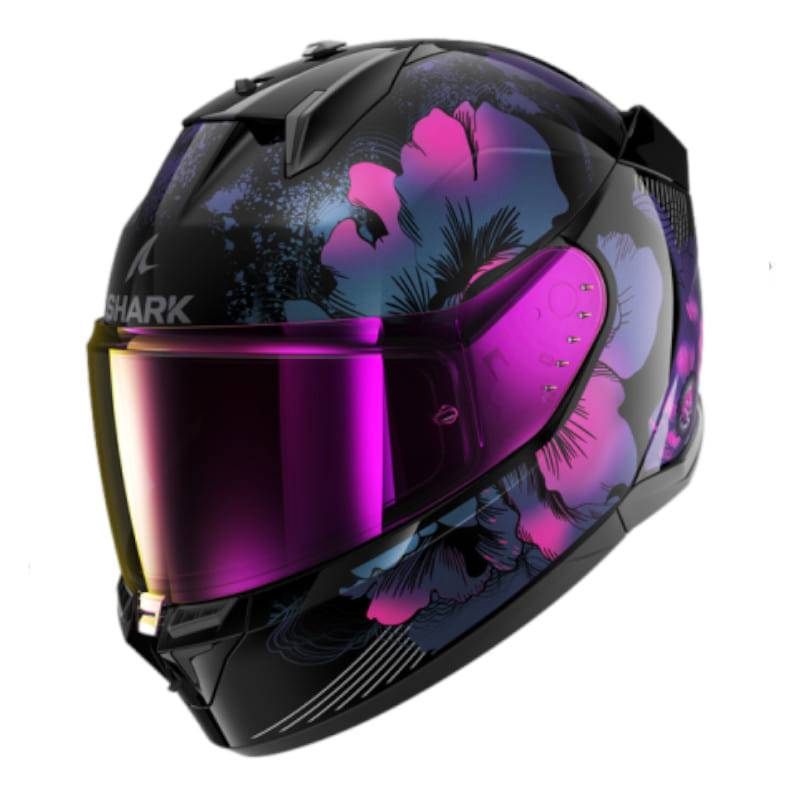 Casco Shark D-Skwal 3 Mayfer Matt Black Violet Anthracite