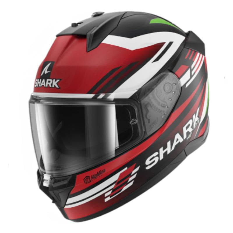 Casco Shark D-Skwal 3 Firstlap Matt Black Red Green