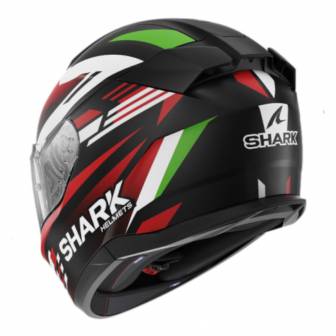 Casco Shark D-Skwal 3 Firstlap Matt Black Red Green