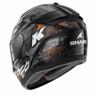 Casco Shark Ridill 2 Molokai Black Silver Orange