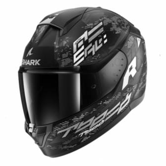 Casco Shark Ridill 2 Molokai Matt Black White Silver