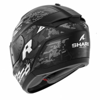 Casco Shark Ridill 2 Molokai Matt Black White Silver