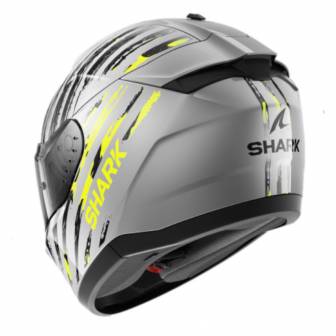 Casco Shark Ridill 2 Assya Silver Anthracite Yellow