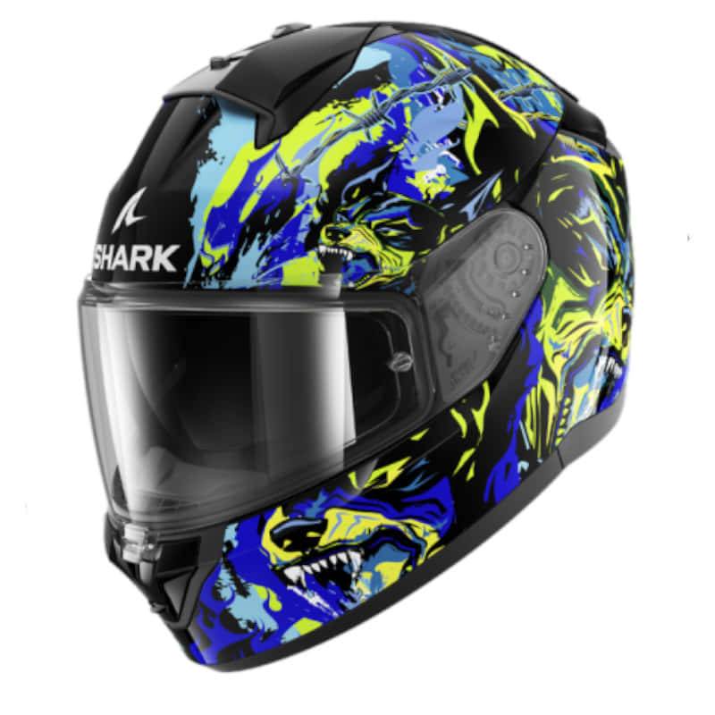 Casco Shark Ridill 2 Racing Beast Black Blue Green