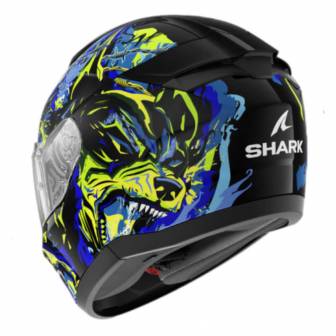 Casco Shark Ridill 2 Racing Beast Black Blue Green