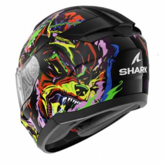 Casco Shark Ridill 2 Racing Beast Black Violet Yellow