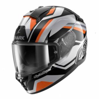 Casco Shark Ridill 2 Apex Silver Black Orange