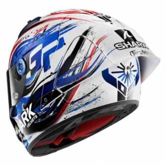 Casco Shark Aeron GP Fim Racing Réplica Zarco White Black