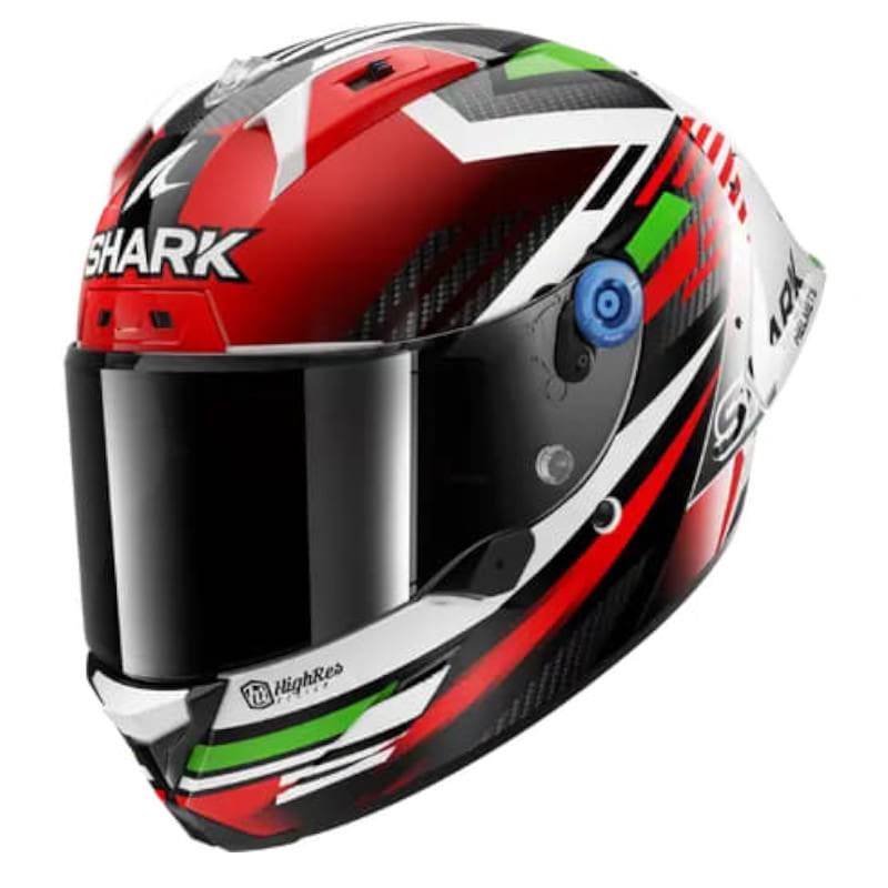 Casco Shark Aeron GP Fim Racing Firstlap Carbon Red Green