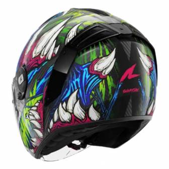 Casco Shark RS Jet Carbon Shaytan Black Green Violet