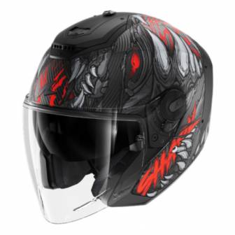 Casco Shark RS Jet Carbon Shaytan Matt Black Red Anthracite