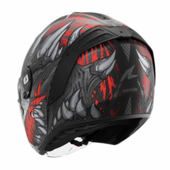 Casco Shark RS Jet Carbon Shaytan Matt Black Red Anthracite