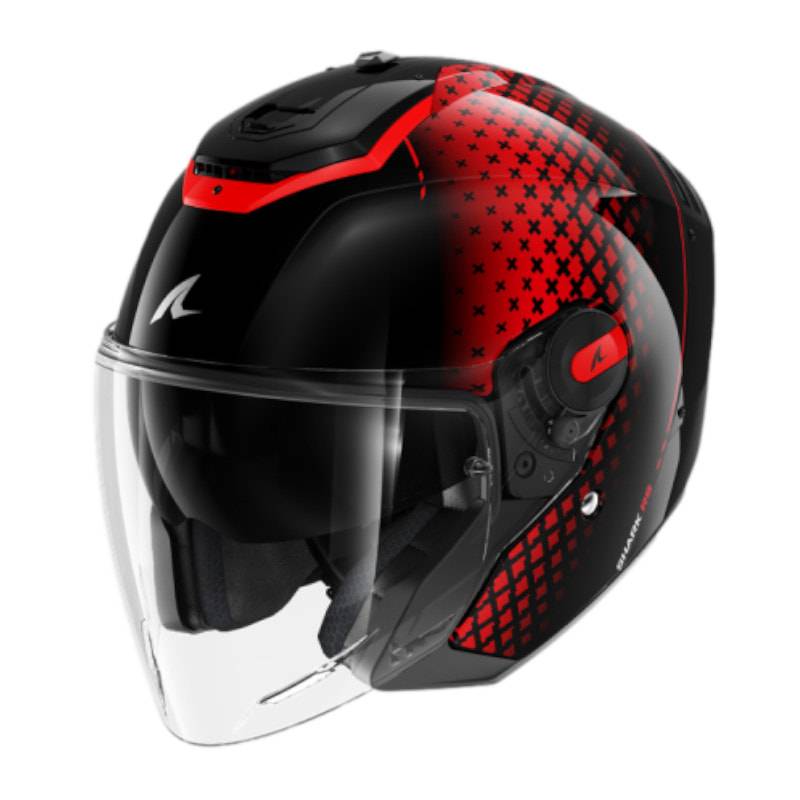 Casco Shark RS Jet Stride Black Red Anthracite