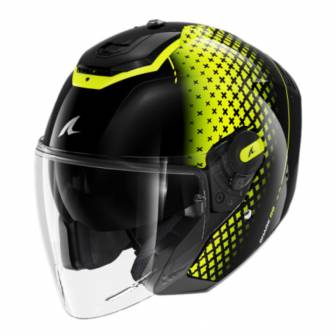 Casco Shark RS Jet Stride Black Yellow Silver