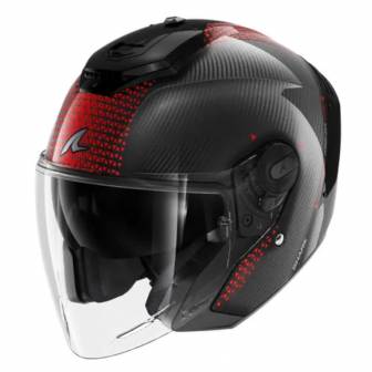 Casco Shark RS Jet Carbon Ikonik Red Chrom