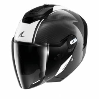 Casco Shark RS Jet Carbon Skin White Black