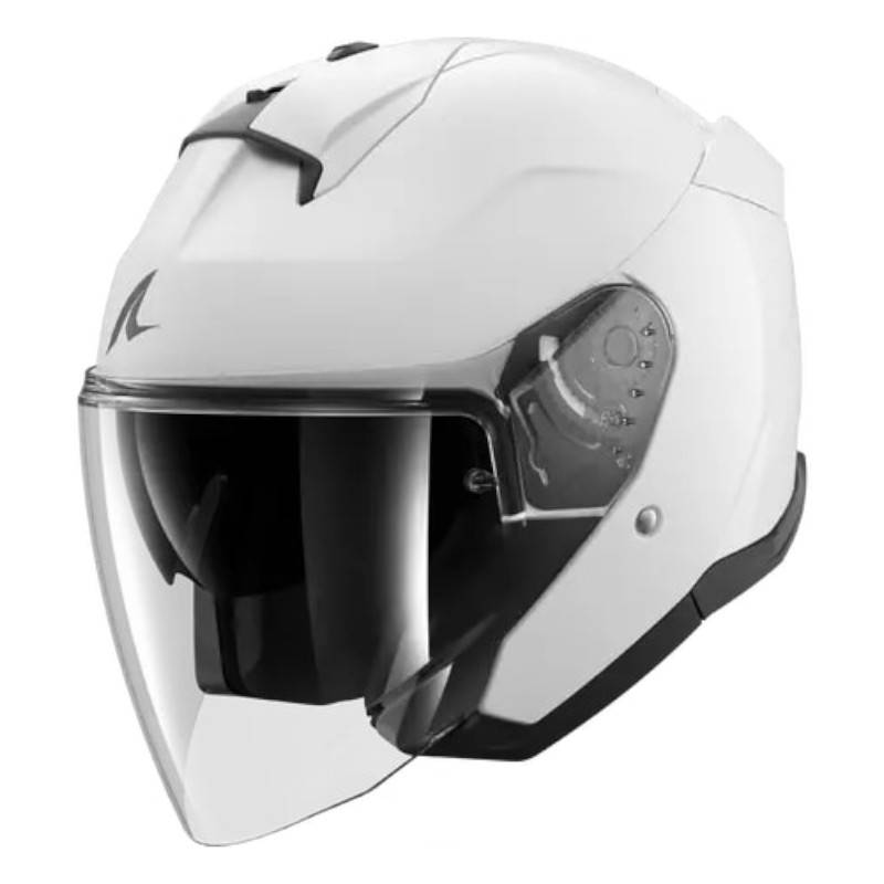 Casco Shark Skwal Jet Blank Pearly White