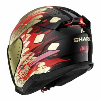 Casco Shark Skwal i3 Jet Venum Black Red Gold