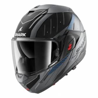 Casco Shark Oxo Rydger Matt Anthracite Blue Black