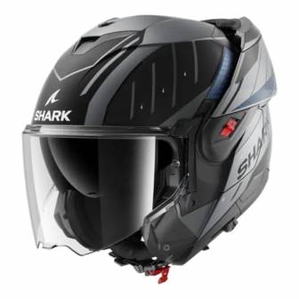 Casco Shark Oxo Rydger Matt Anthracite Blue Black