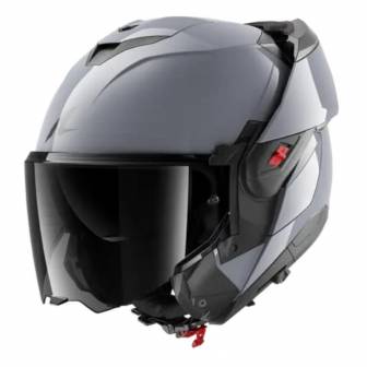 Casco Shark Oxo Dark Shadow Gun Silver