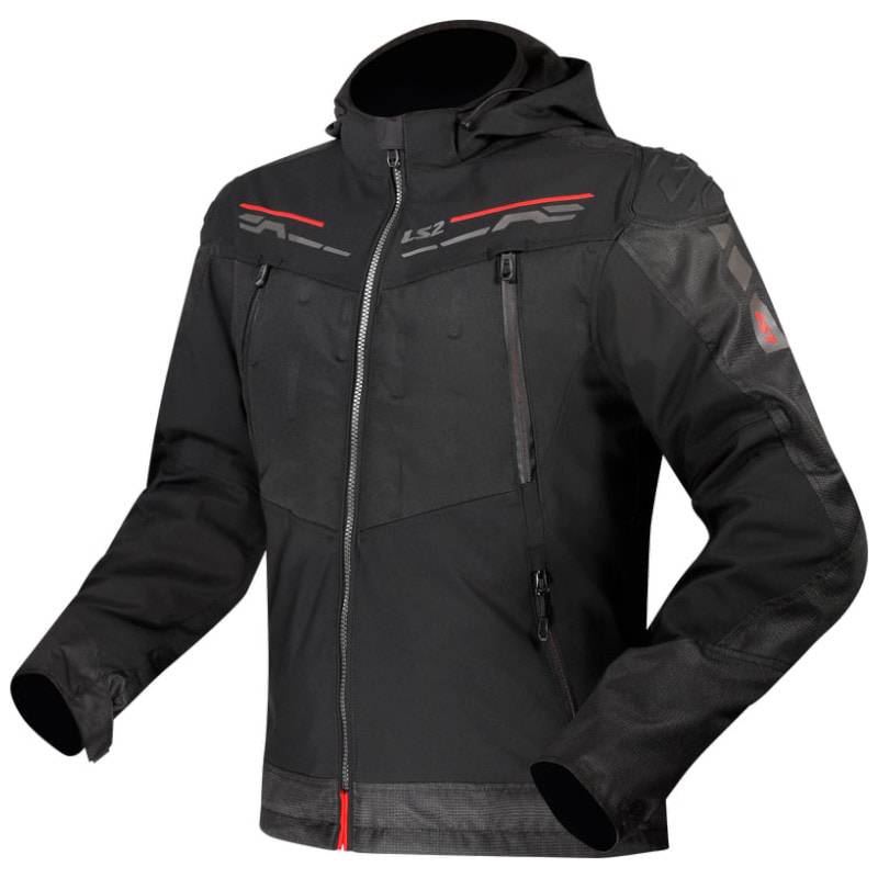 Chaqueta LS2 Zirconium Black Red