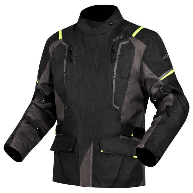 Chaqueta LS2 Narvik Grey Black H-V Yellow