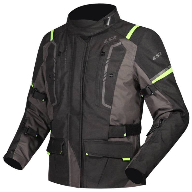 Chaqueta LS2 Narvik Lady Grey Black Yellow