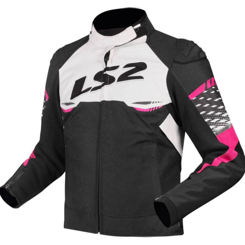 Chaqueta LS2 Apex Lady Black White Pink