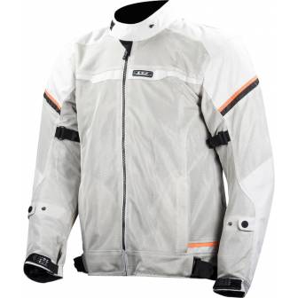 Chaqueta LS2 Riva Light Grey Orange