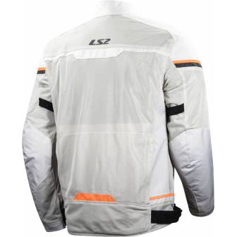 Chaqueta LS2 Riva Light Grey Orange