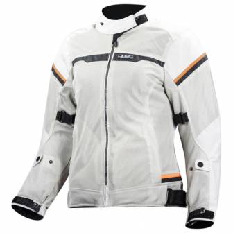 Chaqueta LS2 Riva Lady Light Grey Orange