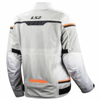 Chaqueta LS2 Riva Lady Light Grey Orange